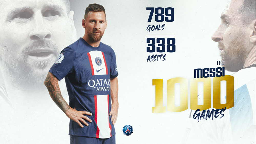 3 cosas a saber de los 1000 partidos de Messi | Paris Saint-Germain